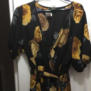 black and gold dress